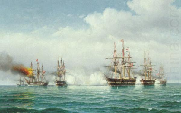 Carl Bille Slaget ved Helgoland china oil painting image